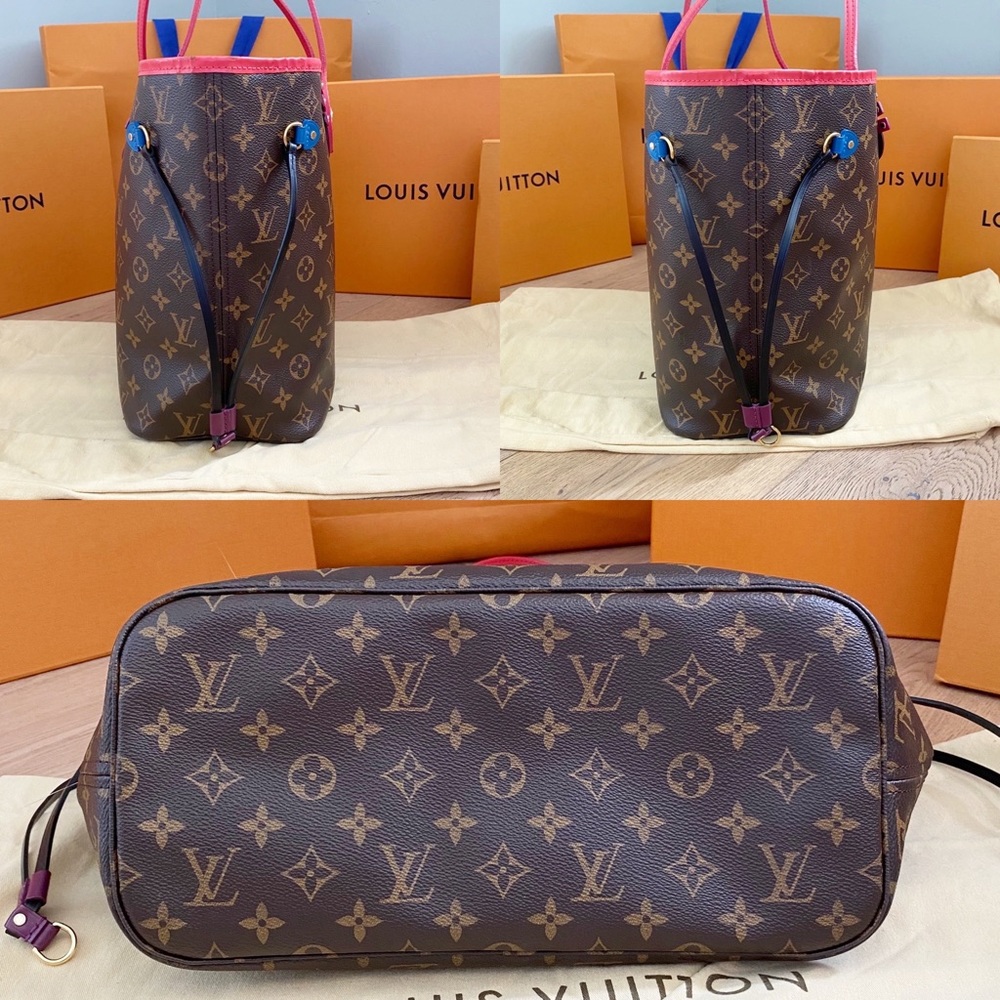 🦩FLAMINGO NEVERFULL MM W/ POUCH!🦩 RARE New Bag! - Picture 4 of 16
